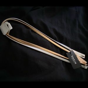 NWT SHEIN accordion style belts